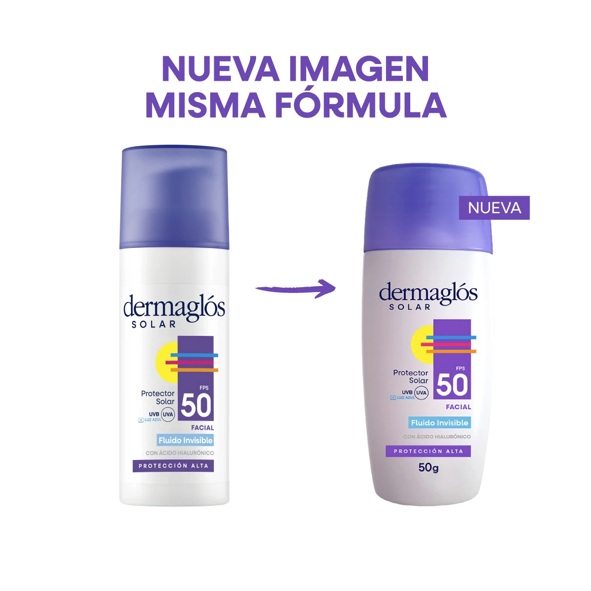 Protector Solar FPS 50 Facial Fluido Sin Color 50 g