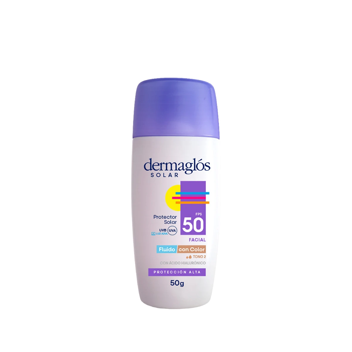 Protector Solar Facial FPS 50 Fluido Tono 2 50g