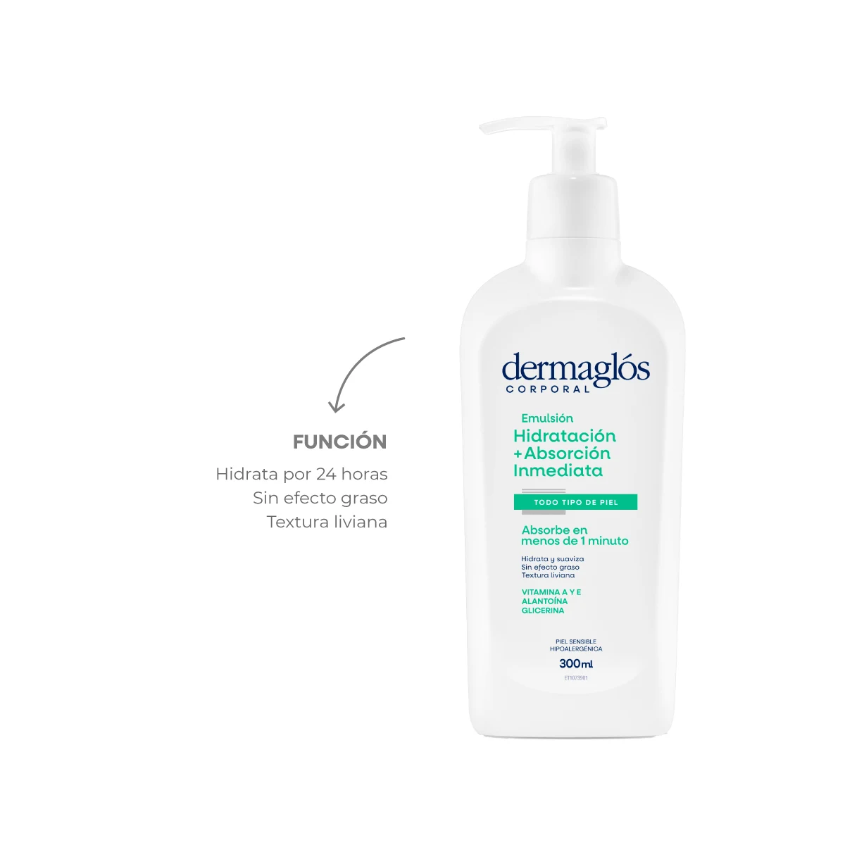 Emulsión Corporal Hidratación + Absorción Inmediata 300 g
