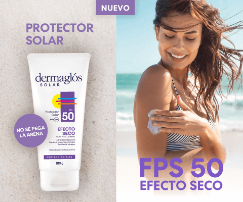 Nuevos Protector Solar Dermaglós FPS50 Efecto Seco
